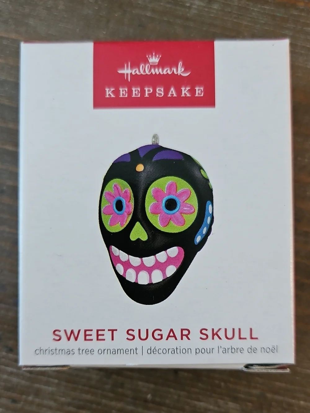 Hallmark Sweet Sugar Skull Miniature Ornament Christmas Brand New